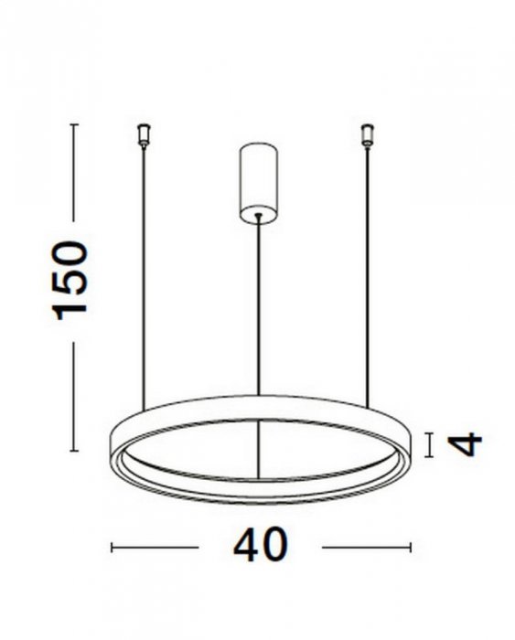 LAMPA WISZĄCA LED RING KOŁO OBRĘCZ DO SALONU JADALNI KUCHNI LUCES EXCLUSIVAS ZACAPU LE42792