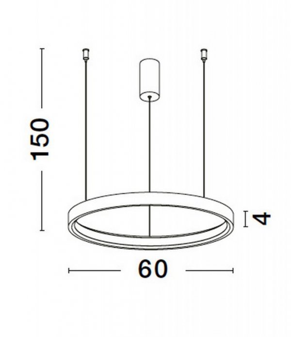 LAMPA WISZĄCA LED RING KOŁO OBRĘCZ DO SALONU JADALNI KUCHNI LUCES EXCLUSIVAS ZACAPU LE42796