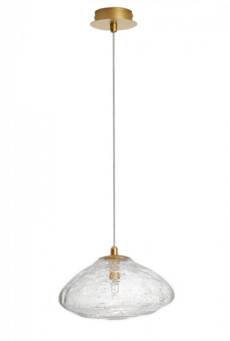 LAMPA WISZĄCA SZKLANA ZŁOTA NOWOCZESNA DO SALONU SYPIALNI KUCHNI LUCES EXCLUSIVAS NAYARIT LE42899