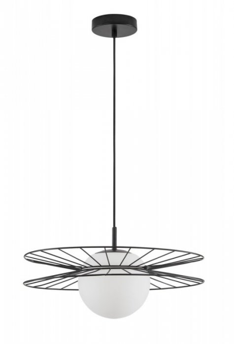 LAMPA NOWOCZESNA KULA BIAŁA DO SALONU SYPIALNI LUCES EXCLUSIVAS MORELOS LE42939