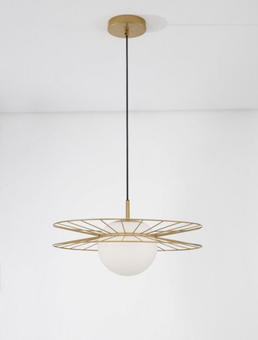 LAMPA NOWOCZESNA KULA BIAŁA DO SALONU SYPIALNI LUCES EXCLUSIVAS MORELOS LE42940