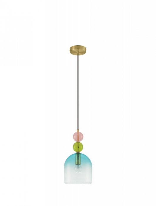 LAMPA WISZĄCA SZKLANA KOLOROWY KLOSZ LUCES EXCLUSIVAS BALAM LE43396