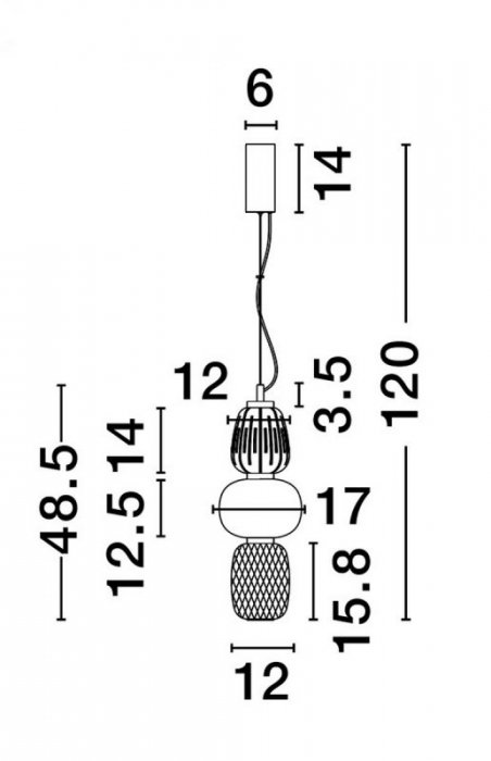 LUCES EXCLUSIVAS LAMPA ARROYOS LE44495