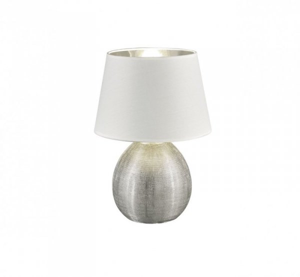 LAMPKA NOCNA STOŁOWA Z ABAŻUREM DO SALONU SYPIALNI LUXOR R50631089 REALITY LEUCHTEN