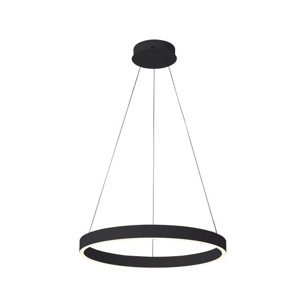 ITALUX BRASCO UP DOWN PND-56215D-080RPC-BK-3KS4K-TRDIMM LAMPA WISZĄCA CZARNA KOŁO RING OBRĘCZ LED 80CM