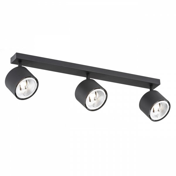PLAFON SPOT REGULOWANY CZARNY REFLEKTORY REGULOWANE GU10 AR111  ARGON CLEVLAND 6101