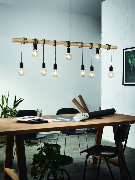 EGLO TOWNSHEND 49744 LAMPA DREWNIANA BELKA EKO VINTAGE 