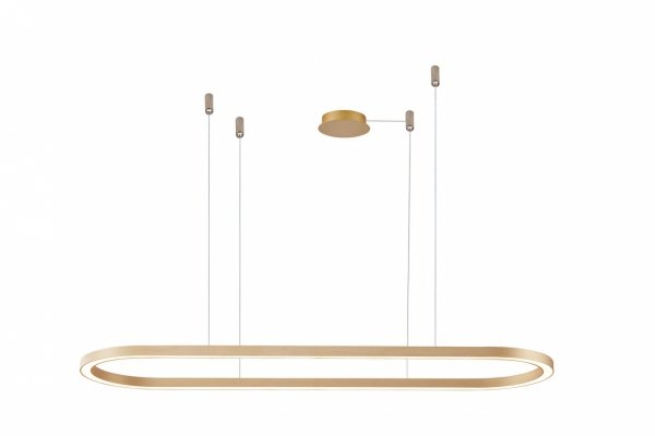AZZARDO ELENA AZ5056 LAMPA WISZĄCA ZŁOTA LED NAD STÓŁ OBRĘCZ