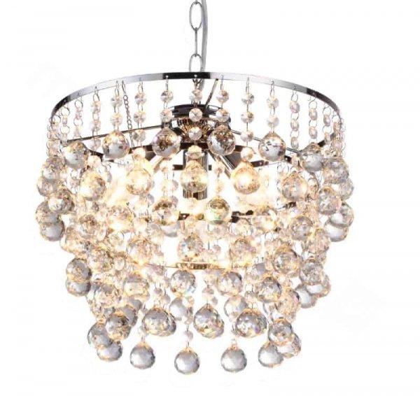 REALITY LONDON 327703-06 LAMPA WISZĄCA Z KRYSZTAŁKAMI KRYSZTAŁOWA CHROM GLAMOUR