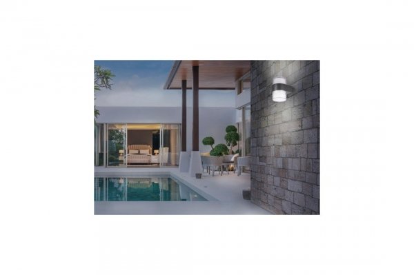 AZZARDO LARS ROUND WALL AZ4505 LAMPA NA ELEWACJĘ CZARNA CYLINDER 4000K