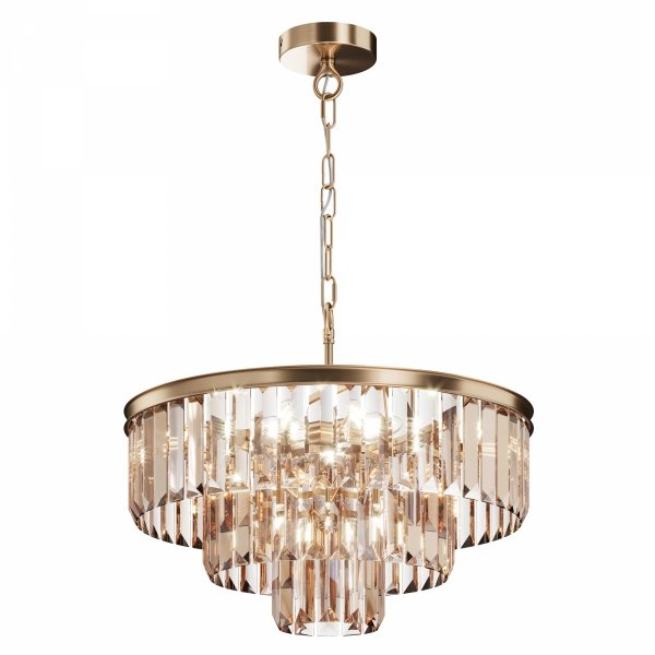 MAYTONI Revero MOD085PL-07G lampa wisząca kryształowa glamour do salonu żyrandol kryształ złoty