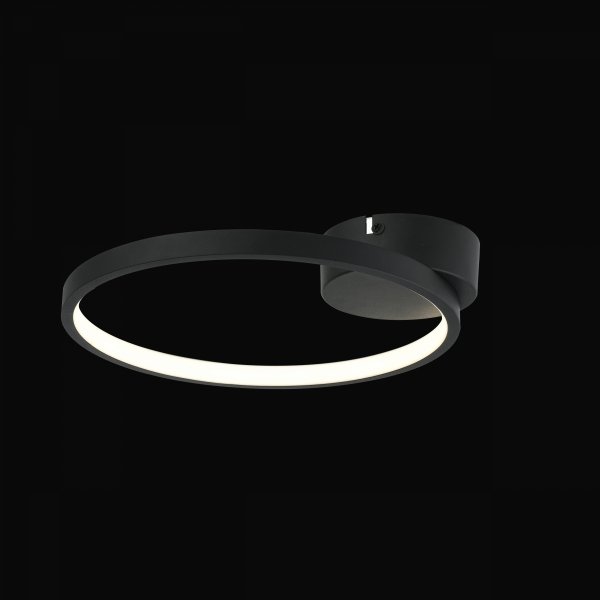 REALITY RAGI 634601-02 PLAFON RING CZARNY 27CM NOWOCZESNY LED KOŁO ZŁOTE