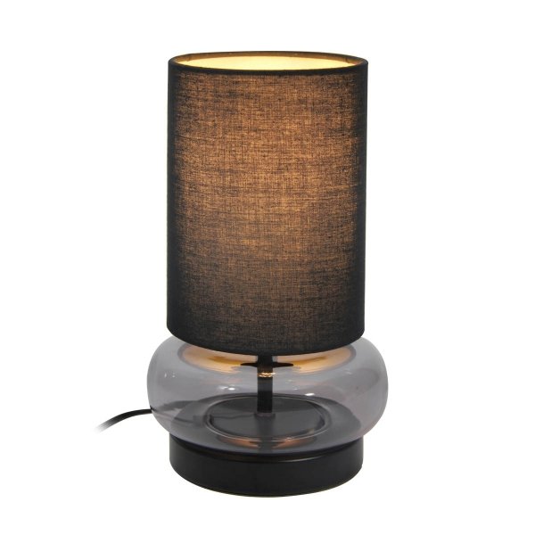 ITALUX EPIRO TTB-43648-BL-SG LAMPKA STOŁOWA NOCNA CZARNA GRAFITOWA