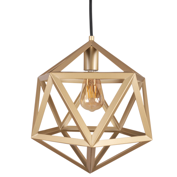 GOLDLUX POLUX DENMARK 318848LAMPA WISZĄCA ZŁOTA NOWOCZESNA