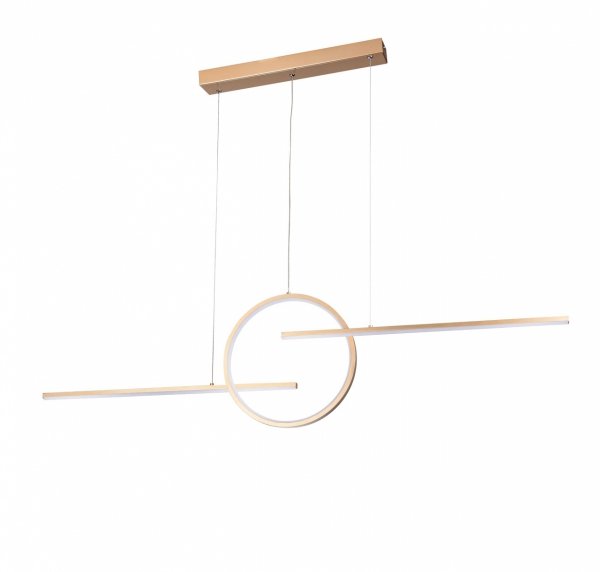 AZZARDO LAUREN A AZ5258 LAMPA WISZĄCA LED ZŁOTA MINIMALISTYCZNA GEOMETRYCZNA 3-STOPNIOWE ŚCIEMNIANIE