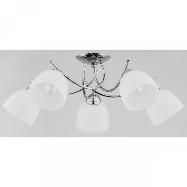 ALFA SOSNOWSCY MARISA 27565 LAMPA SUFITOWA PLAFON CHROM  BIAŁA Z KLOSZAMI 
