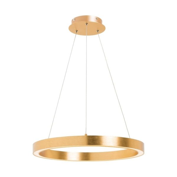 ZUMALINE PL200910-600-GD CARLO LAMPA WISZĄCA ZŁOTA KOŁO RING OBRĘCZ 60CM