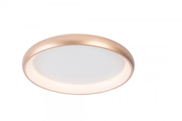AZZARDO ANTONIO TOP 61CM CCT AZ5073 LAMPA SUFITOWA PLAFON  RING SZCZOTKOWANE ZŁOTO  KOŁO OBRĘCZ Z PILOTEM