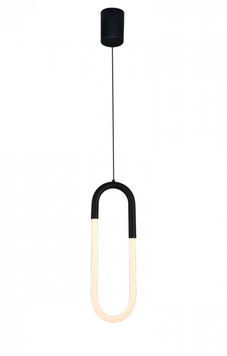 AZZARDO AZ5739 NEXUS BK LAMPA WISZĄCA LED WBUDOWANY CZARNA