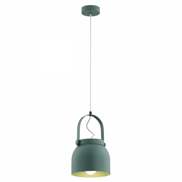 LAMPA WISZĄCA ZIELONA METALOWA INDUSTRIALNA DO KUCHNI NAD STÓŁ 20CM ARGON LOGAN 8283