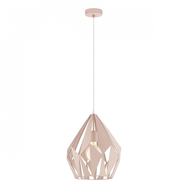 EGLO CARLTON 49024 LAMPA WISZĄCA PASTELOWA BRZOSKWINOWA