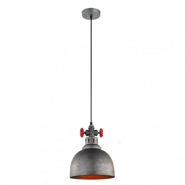 ITALUX SCRILO MDM-2790/1 GR+BK LAMPA INDUSTRIALNA WISZĄCA SZARA DO JADALNI 