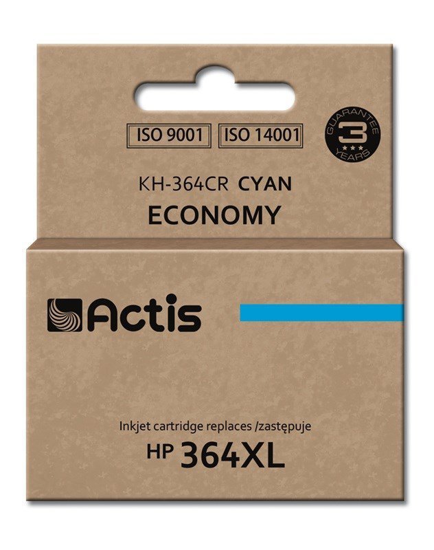 Tusz ACTIS KH-364CR (zamiennik HP 364XL CB323EE; Standard; 12 ml; niebieski)
