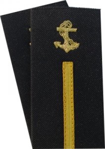 pagony kadet kotwica i pasek wzdłuż