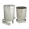 Wax melter based on settler 200l with a perforated basket + free gas stool