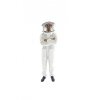 Beekeeping mesh overall with a hat