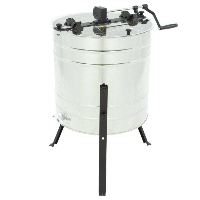 4-frame diagonal manual honey extractor, diameter 600mm universal basket - BASIC LINE