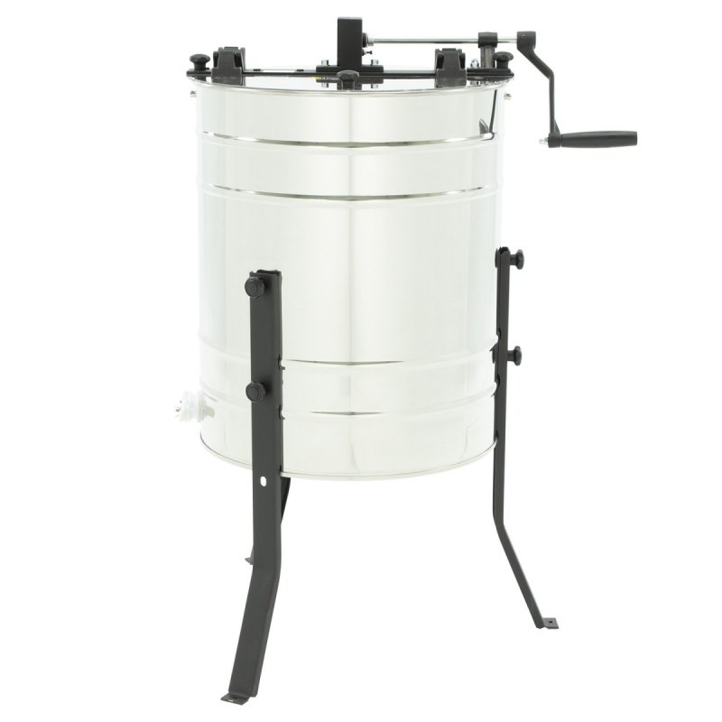 3-frame diagonal manual honey extractor, diameter 500mm, universal basket - BASIC LINE