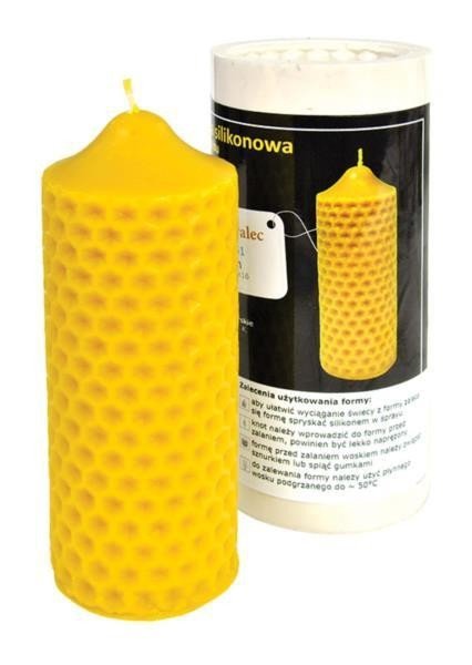 Silicone mould Bee's cylinder - height 16 cm