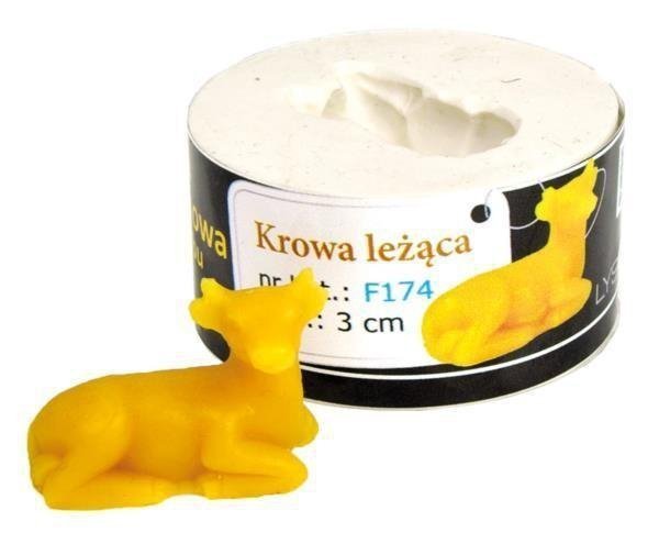 Forma silikonowa Krowa leżąca – wys. 3cm
