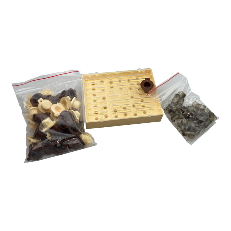 Queen rearing system with 32 holes (QRS_32) Nicot method