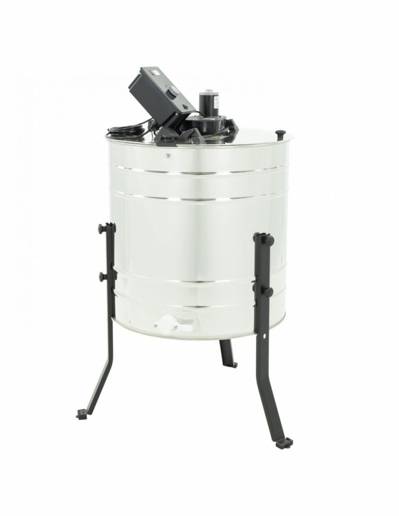4-frame diagonal electric honey extractor 230V, diameter 600mm, universal basket - BASIC LINE