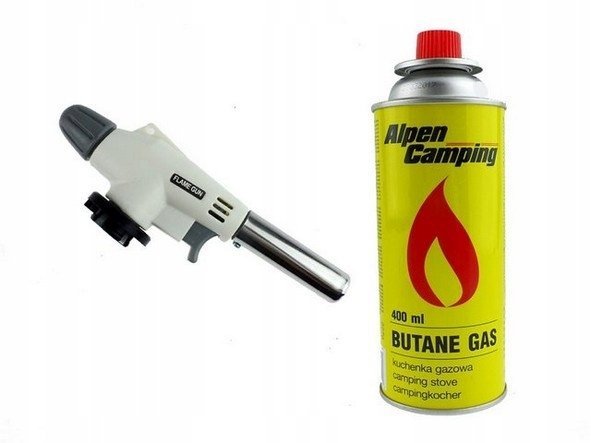 Gas burner - lighter for bee smoker + cartridge