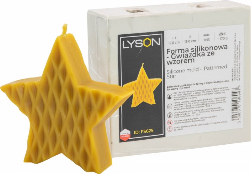 Forma silikonowa - Gwiazda ze wzorem