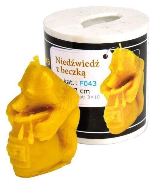 Forma silikonowa Niedźwiedź z beczką miodu – 6cm