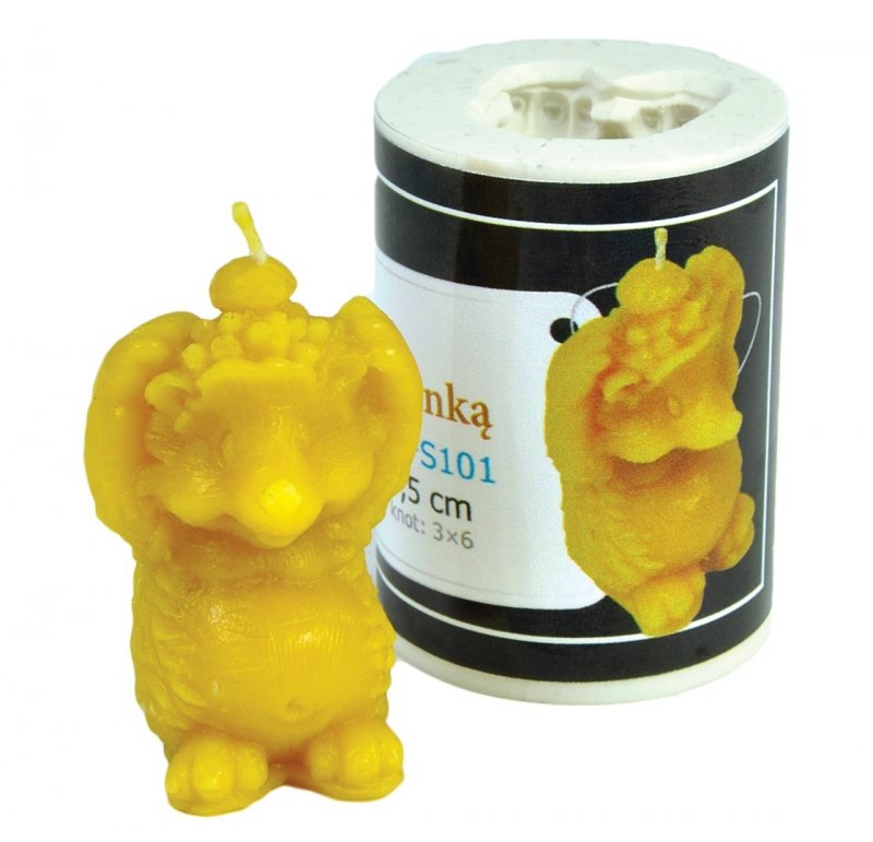 Forma silikonowa - Jeż z biedronką – wys. 5,5 cm