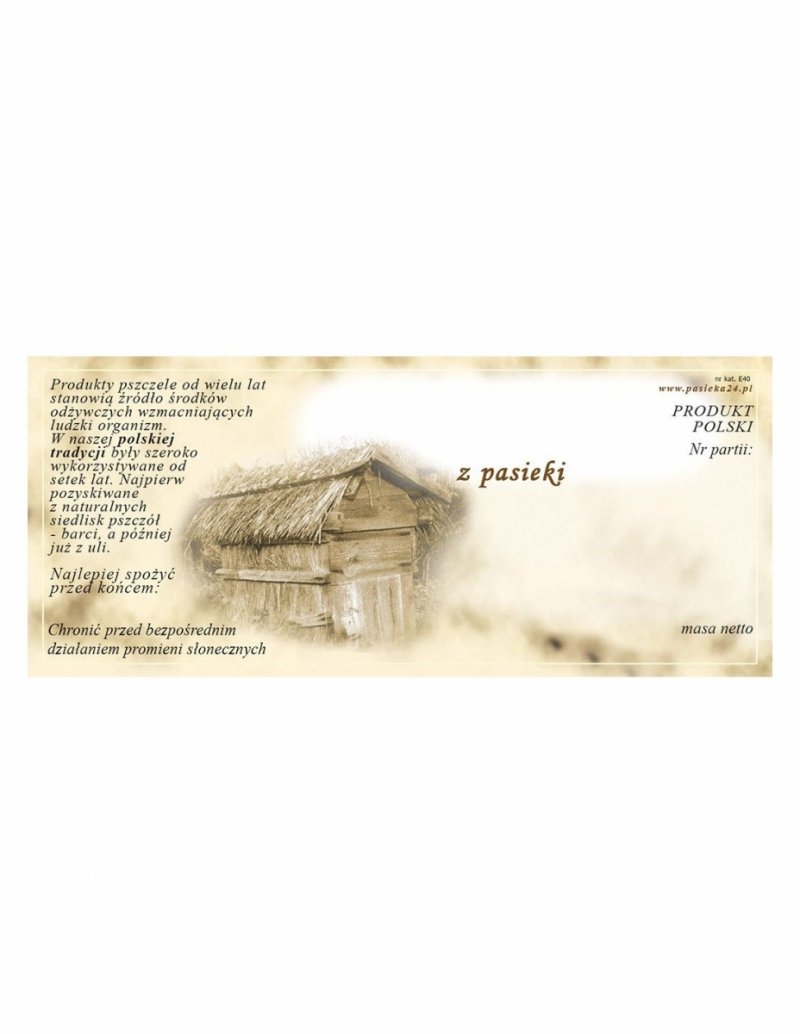 Paczka etykiet na dowolny produkt (100szt)