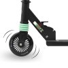 Hulajnoga dwukołowa z amortyzatorem dla dzieci 4-9 lat HyperMotion WALLY - czarno-zielona