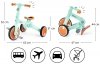Dzięcięcy rowerek trójkołowy, biegowy, jeździk - pchacz - 5w1 TOBI ROCKET od HyperMotion - Szary