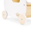 Drewniany wózek dla lalek pchacz - Łabędź