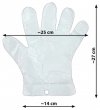 Zrywki - Foliowe rękawiczki jednorazowe HDPE - zrywane - 100 sztuk