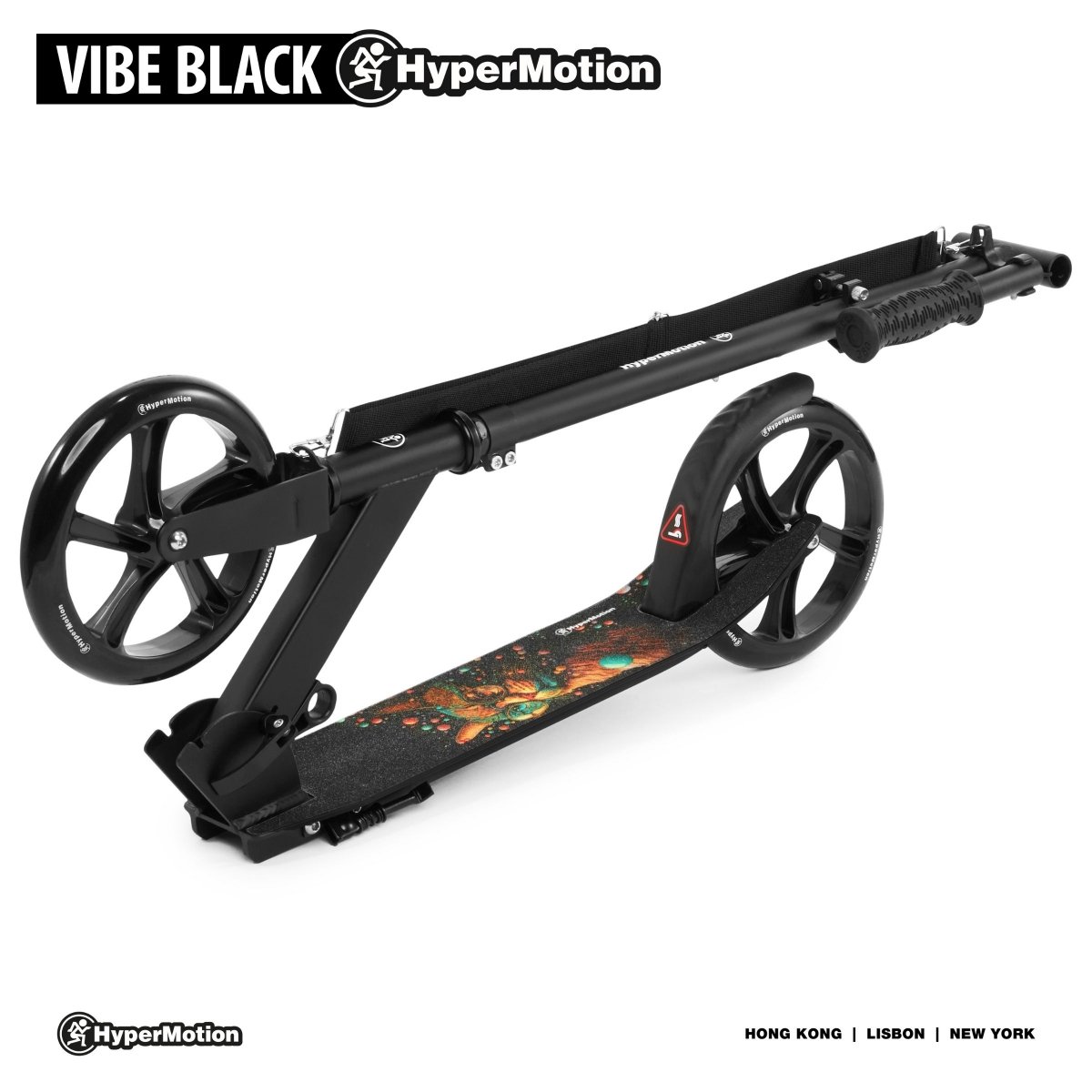 Hulajnoga miejska dwukołowa VIBE Black HyperMotion - 100kg