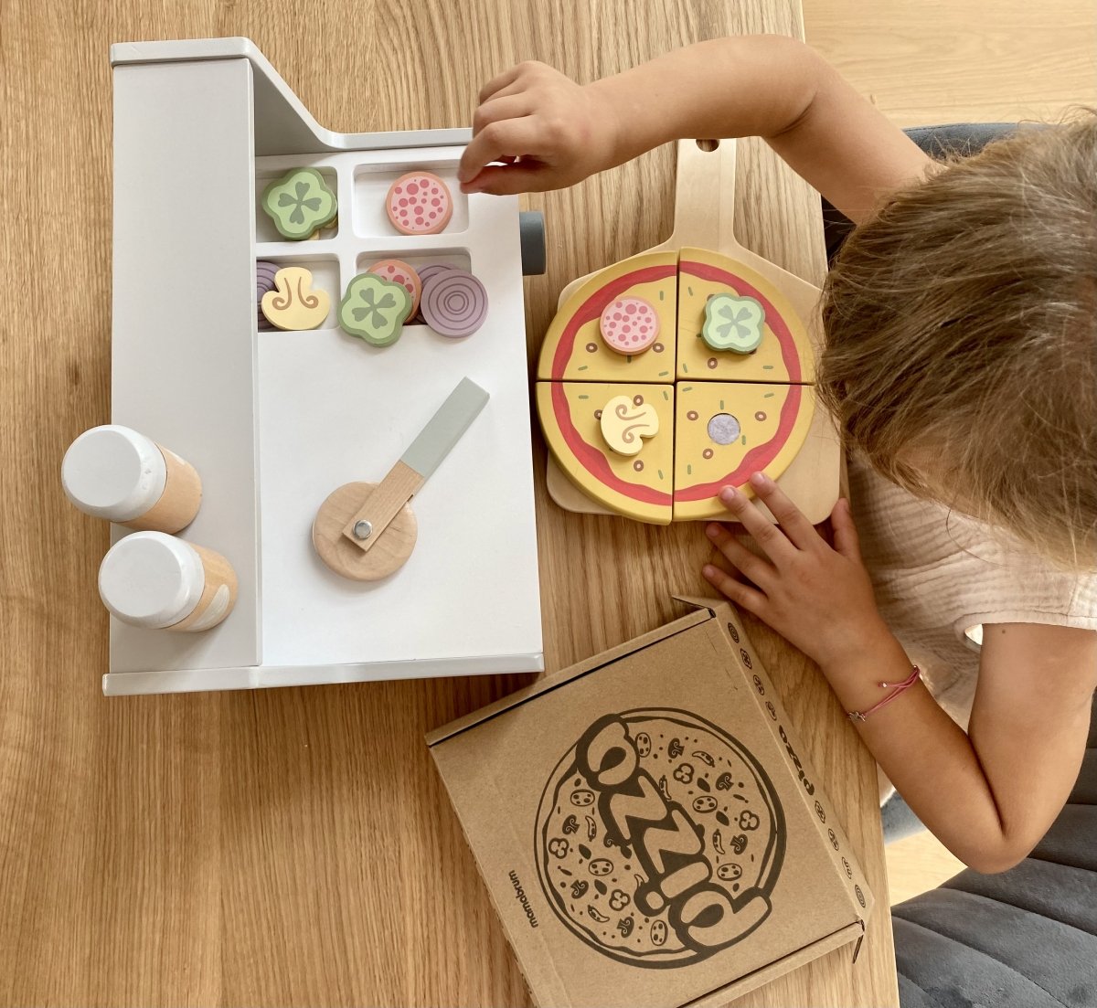 Drewniany zestaw do pieczenia pizzy