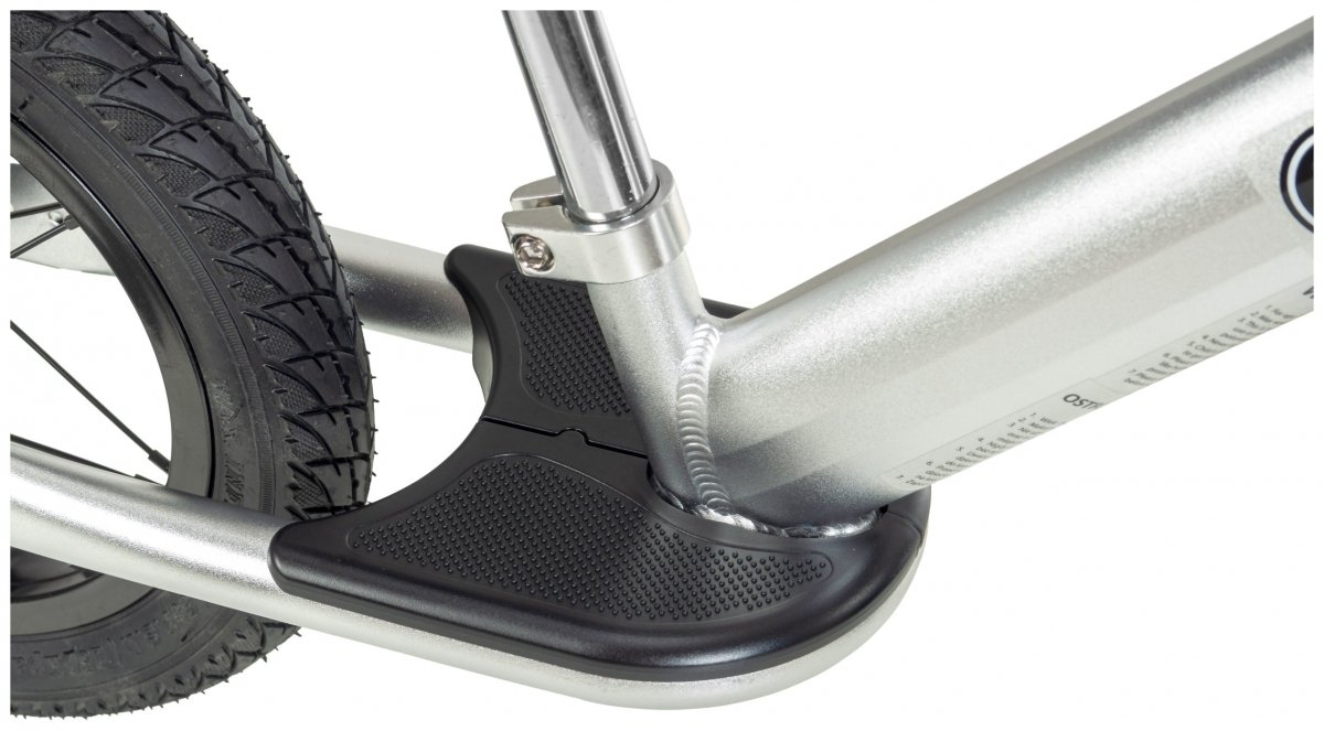 Rowerek biegowy ALU HyperMotion COVAGGIO - pompowane koła , aluminiowa rama - srebrny