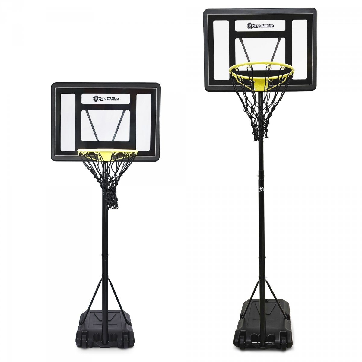  Wolnostojący kosz do koszykówki dla dzieci z regulacją wysokości 165–215 cm, tablica 82 × 58 cm - HyperMotion