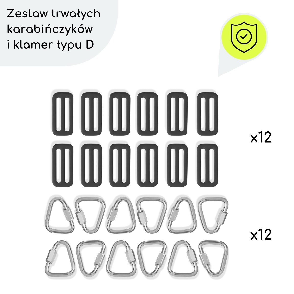 Tor przeszkód Ninja dla dzieci - zestaw slackline HyperMotion - 10 przeszkód
